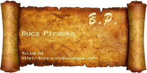 Bucz Piroska névjegykártya